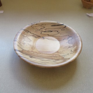 This spalted beech bowl won a commended certificate for Geoff Christie